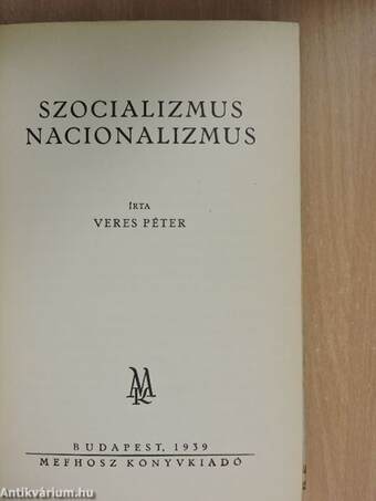 Szocializmus, nacionalizmus