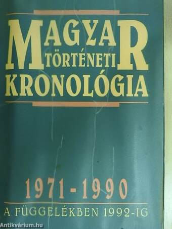 Magyar történeti kronológia 1971-1990