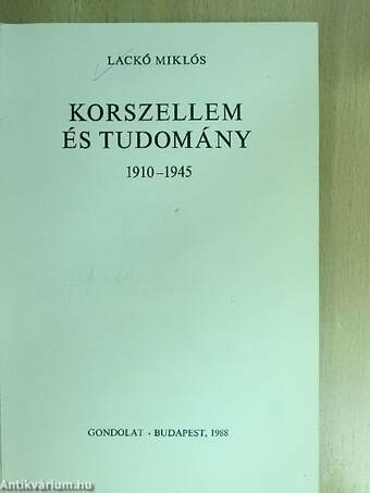 Korszellem és tudomány