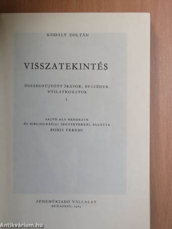 Visszatekintés I.