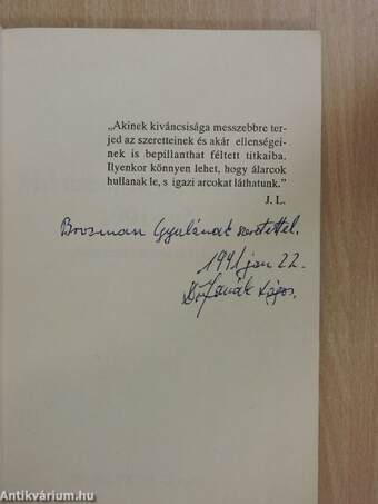 Mit üzennek a csillagok, 1991-re? (dedikált példány)