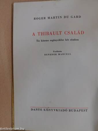 A Thibault család I-II.