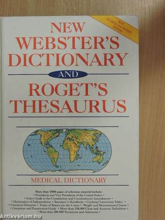 New Webster's Dictionary and Roget's Thesaurus