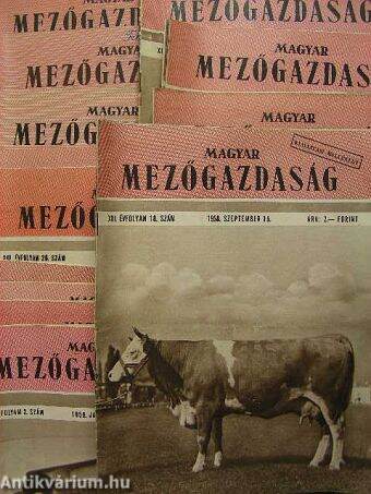 Magyar Mezőgazdaság 1958. január-december