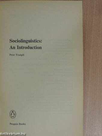 Sociolinguistics