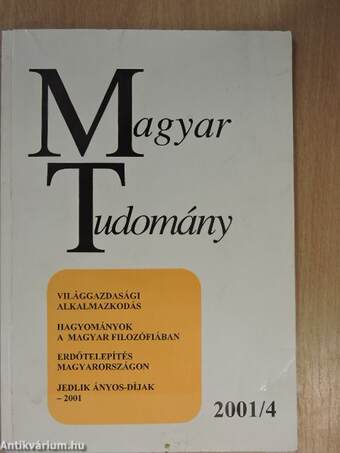 Magyar Tudomány 2001. április