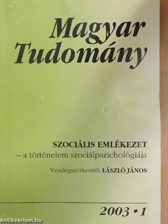 Magyar Tudomány 2003. (nem teljes évfolyam)