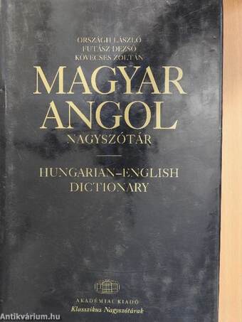 Magyar-angol nagyszótár