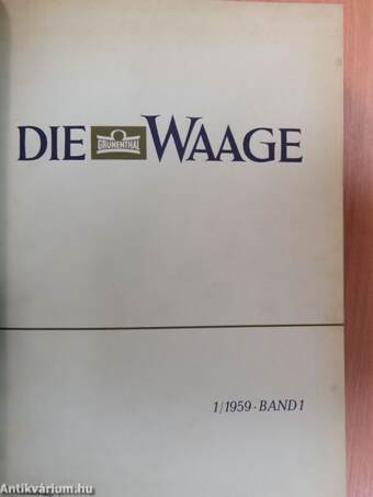 Die Grünenthal Waage 1959-1962. (vegyes számok) (16 db)
