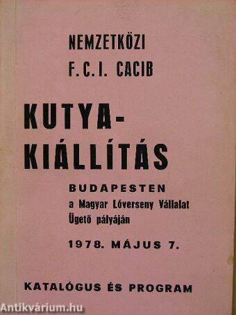 Kutyakiállítás Budapesten a Magyar Lóverseny Vállalat Ügető pályáján