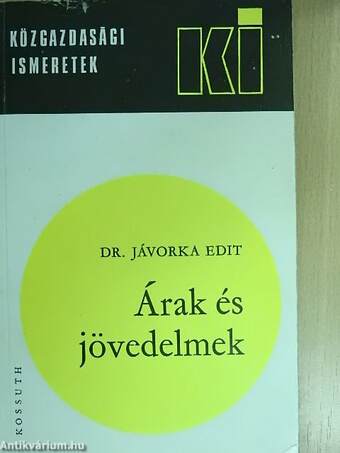 Árak és jövedelmek