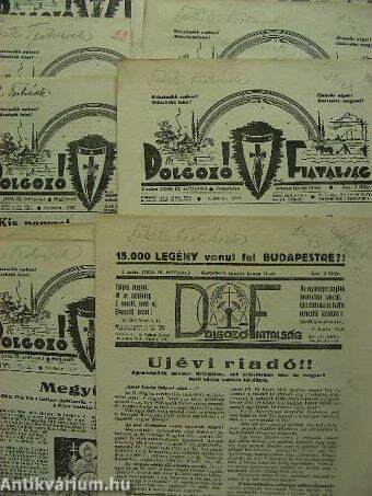 Dolgozó fiatalság 1938. (nem teljes évfolyam)