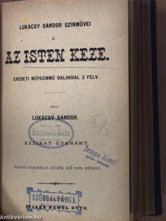 Ágnes asszony/A vereshaju/Az isten keze/Kósza Jutka/A milimári/Nótás Kata/Az öreg béres