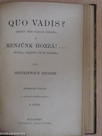 Quo vadis? I-II.