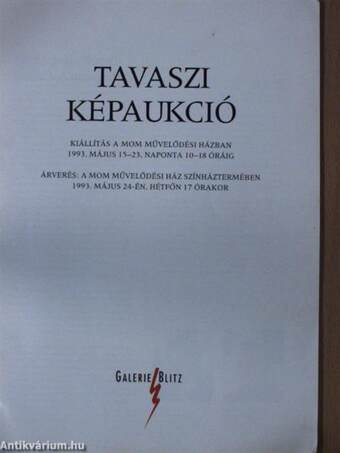 Tavaszi képaukció 1993.