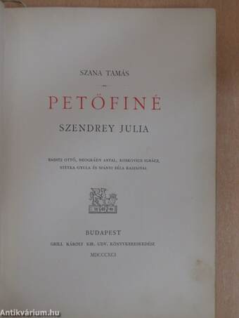 Petőfiné Szendrey Julia