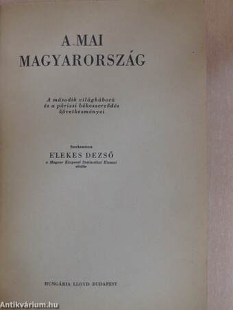 A mai Magyarország