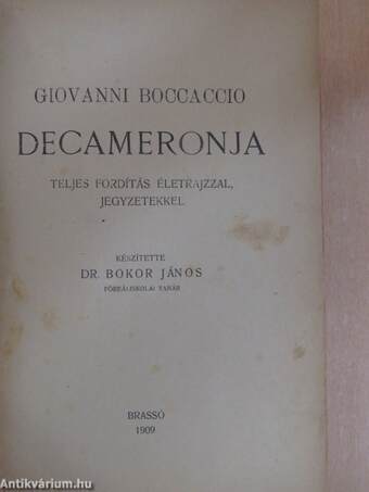 Giovanni Boccaccio Decameronja