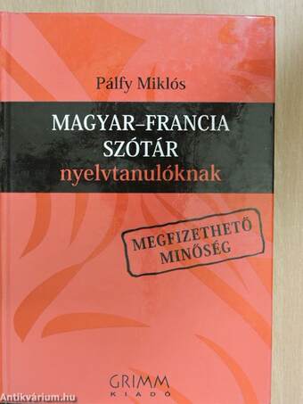 Magyar-francia szótár nyelvtanulóknak