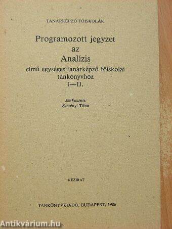 Programozott jegyzet