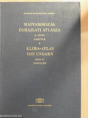 Magyarország éghajlati atlasza II.