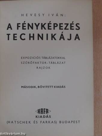 A fényképezés technikája