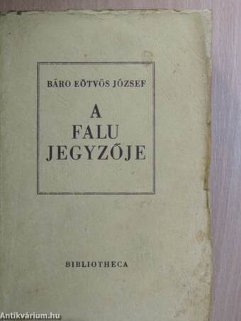 A falu jegyzője