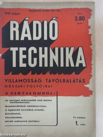 Rádiótechnika 1947. május