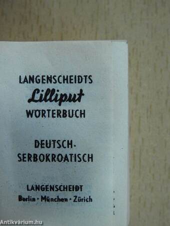 Langenscheidts Lilliput Wörterbuch Deutsch-Serbokroatisch (minikönyv)