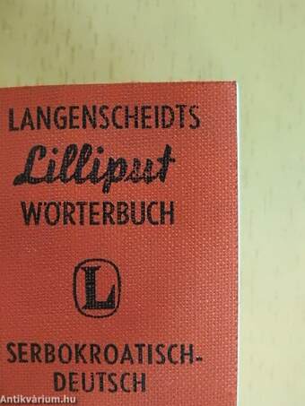 Langenscheidts Lilliput Wörterbuch Serbokroatisch-Deutsch (minikönyv)