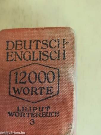 Liliput-Wörterbuch Deutsch-Englisch (minikönyv)