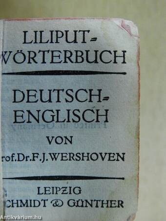 Liliput-Wörterbuch Deutsch-Englisch (minikönyv)