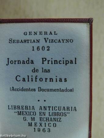 Jornada Principal de las Californias (minikönyv)