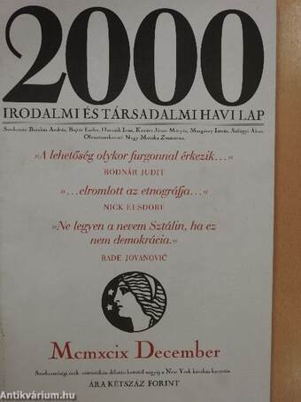 2000 1999. december