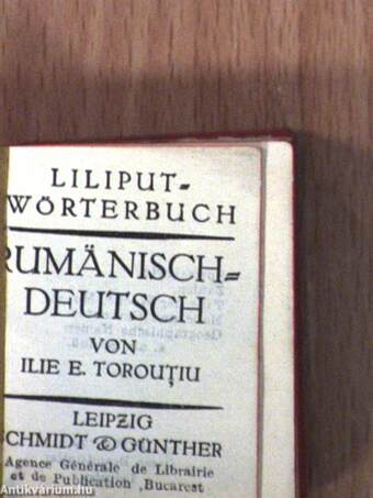 Liliput-Wörterbuch Deutsch-Rumänisch/Rumänisch-Deutsch (minikönyv)