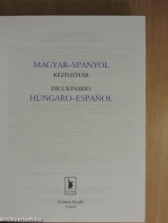 Magyar-Spanyol kéziszótár