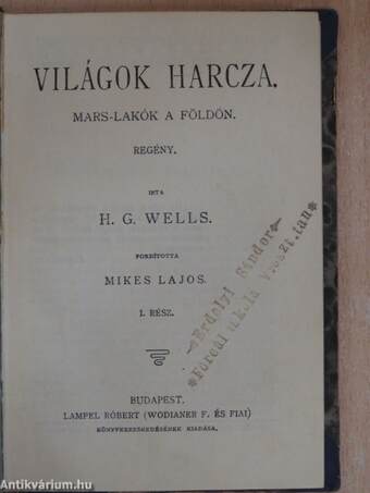 Világok harcza I-II./Az elcserélt élet