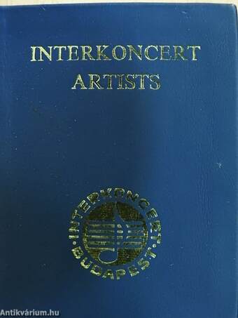 Interkoncert artists (minikönyv)