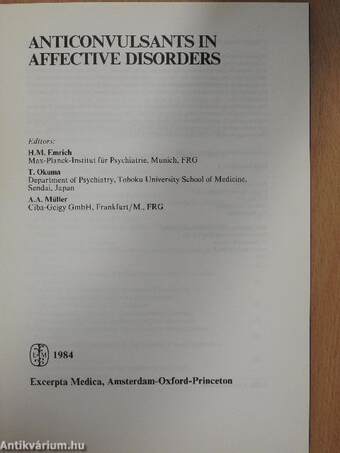 Anticonvulsants in affective disorders