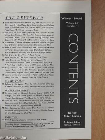 Poetry review winter 1994/95