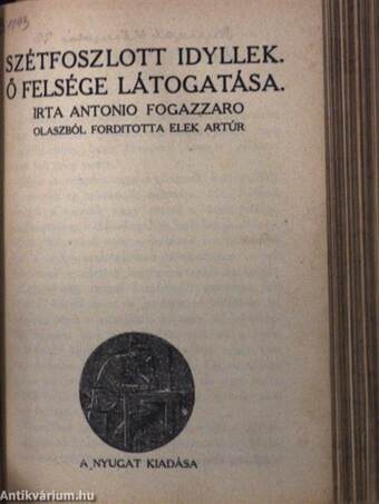 Gyüjtemény Ady Endre verseiből/Tragédia/Szétfoszlott idyllek-Ő felsége látogatása/Esti út/Tallózó évek/Vallomások és tanulmányok/A tavasz napja sütötte...