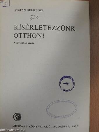 Kísérletezzünk otthon!