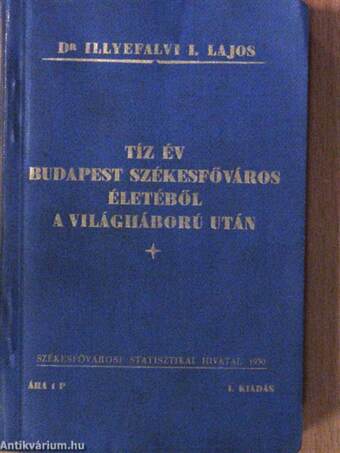 Tíz év Budapest székesfőváros életéből a világháború után