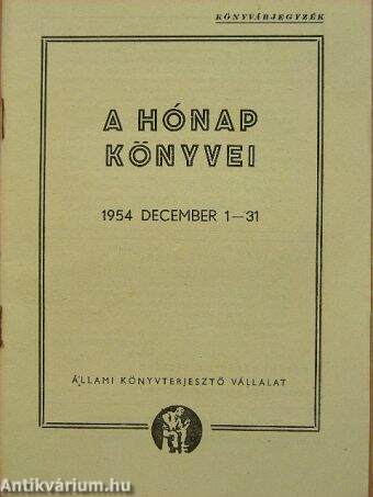 A hónap könyvei 1954. december 1-31.