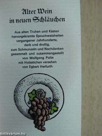 Alter Wein in neuen Schläuchen (minikönyv)