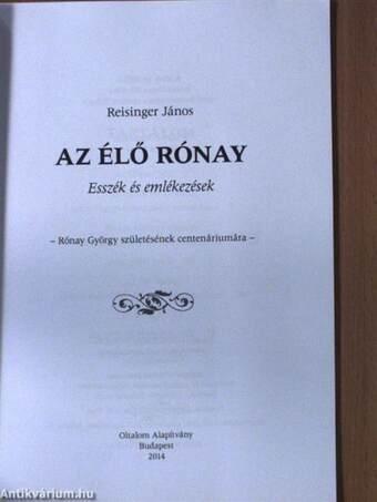 Az élő Rónay