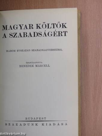Magyar költők a szabadságért