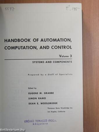 Handbook of Automation, Computation, and Control 3.