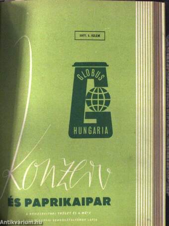 Konzerv- és Paprikaipar 1975-1976. január-december/1977. (nem teljes évfolyam)