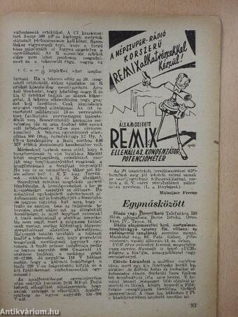 Rádió és filmtechnika 1948. november